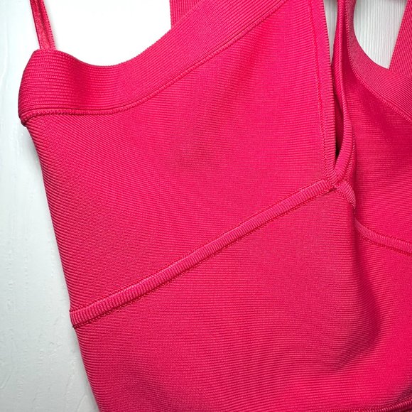 BCBG Martha Bandage Dress Lipstick Red | Size XXS - Picture 2 of 4